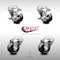 Service Caster 3.5 Inch SS Phenolic Wheel Swivel Bolt Hole Caster Set with 2 Brake SCC SCC-SSBH20S3514-PHS-2-TLB-2 - alternate 7